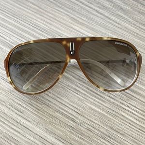 Carrera Tortoise Shell and White Sunglasses